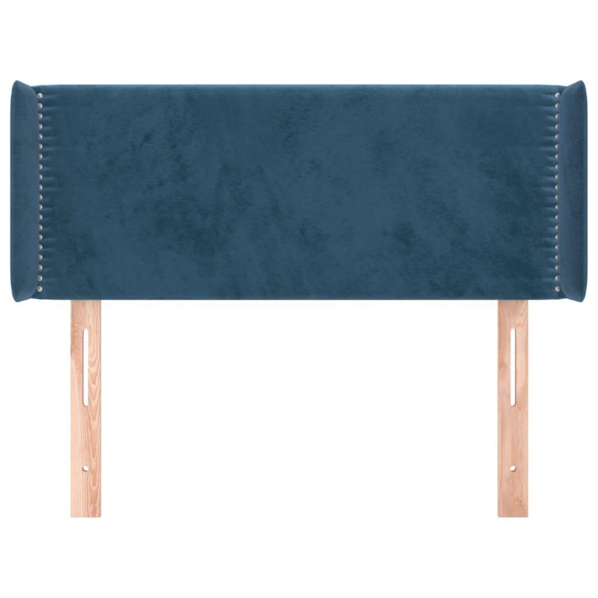 VIDAXL Tete de lit avec oreilles Bleu Fonce 83x16x78/88 cm Velours