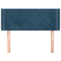 Voir la diapositive 3 : VIDAXL Tete de lit avec oreilles Bleu Fonce 83x16x78/88 cm Velours