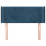 Voir la diapositive 3 : VIDAXL Tete de lit avec oreilles Bleu Fonce 83x16x78/88 cm Velours