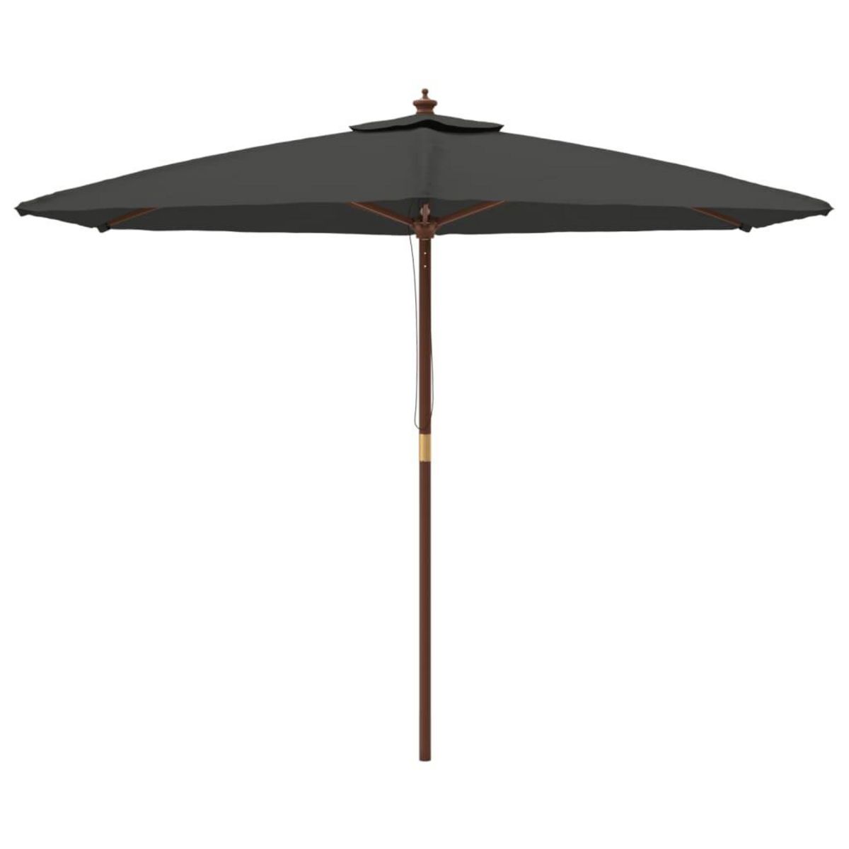 VIDAXL Parasol de jardin avec mat en bois anthracite 299x240 cm