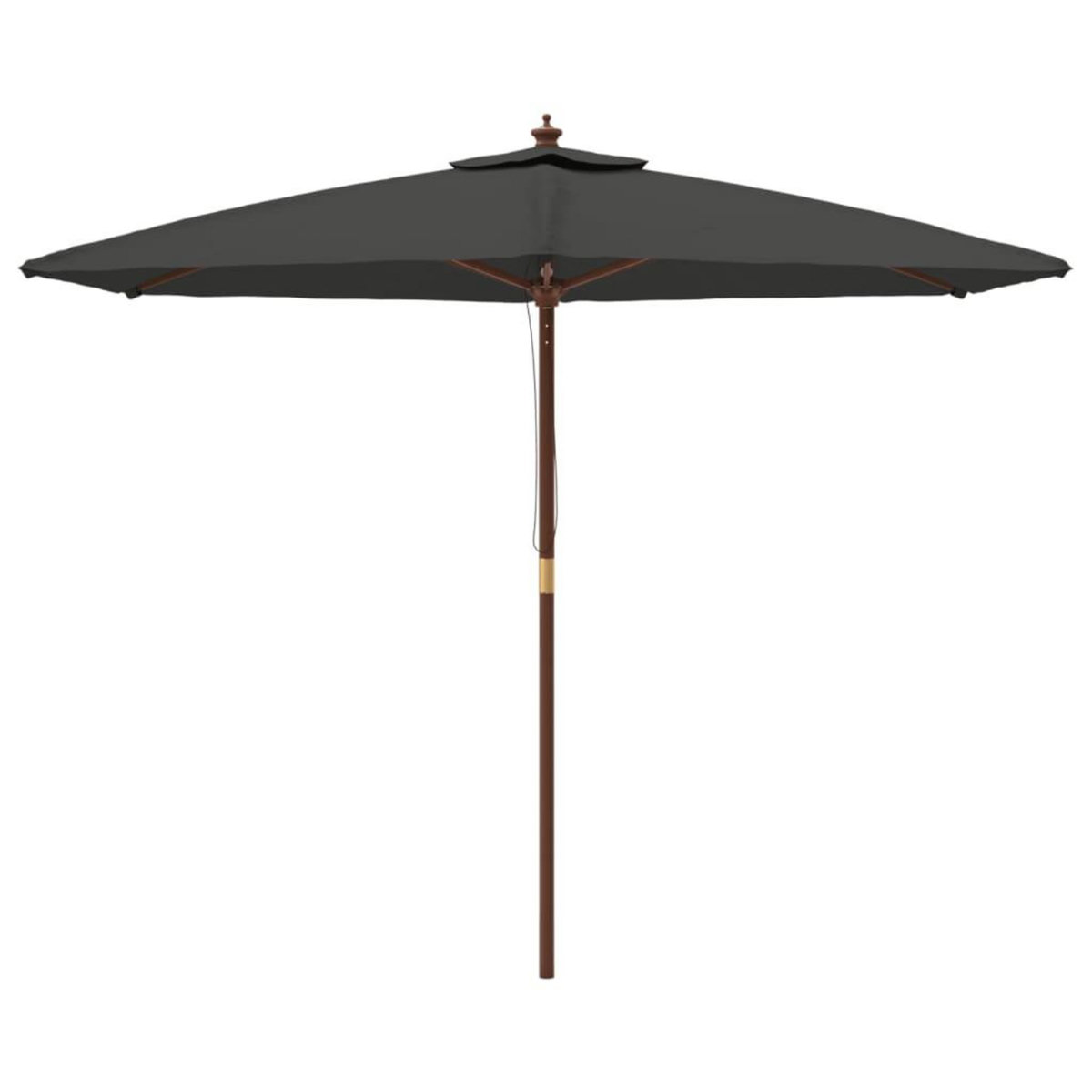 VIDAXL Parasol de jardin avec mat en bois anthracite 299x240 cm