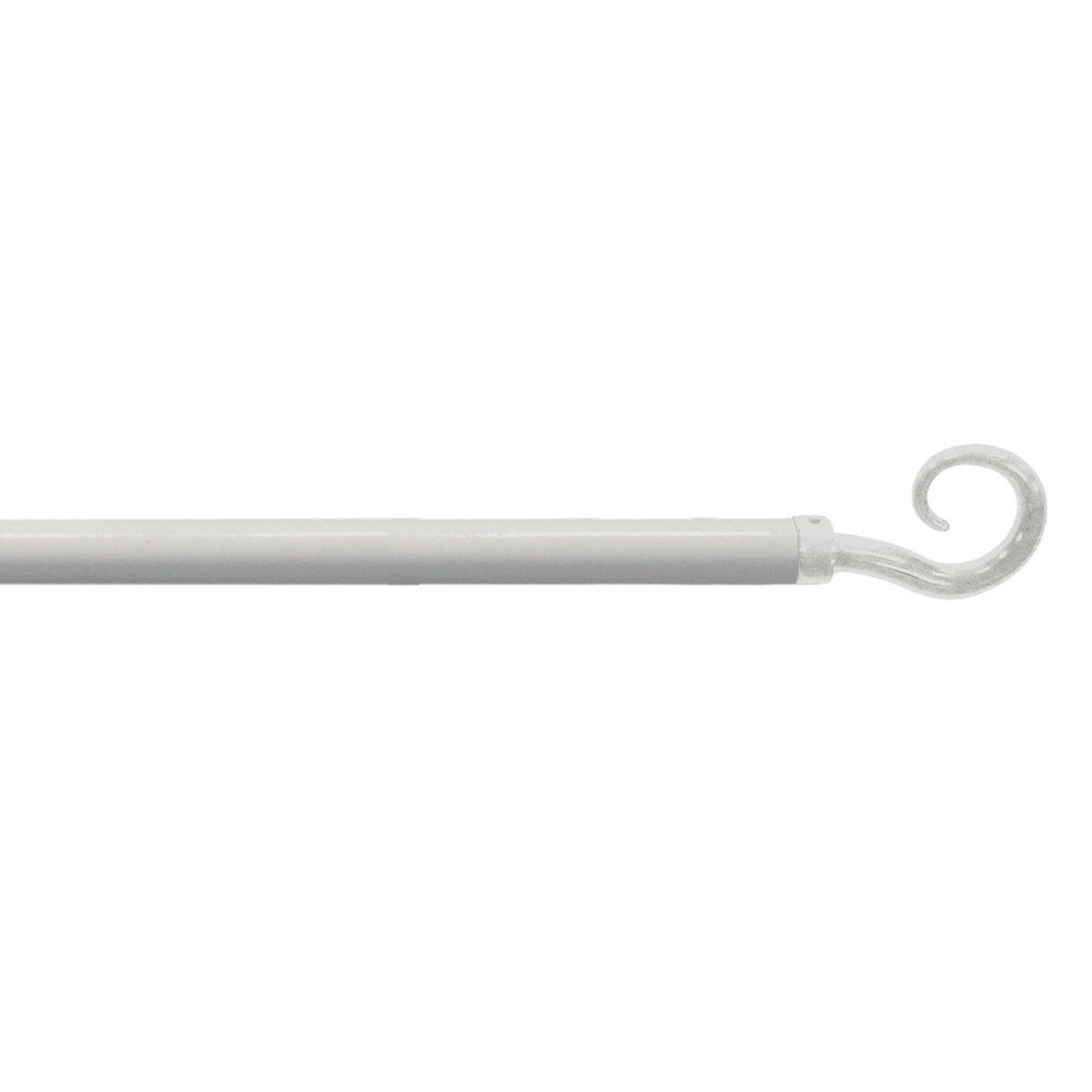 Douceur d'Intérieur Tringle déco extensible  spiralia  60-80cm blanc