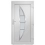 Voir la diapositive 5 : VIDAXL Porte d'entree Blanc 108x208 cm PVC