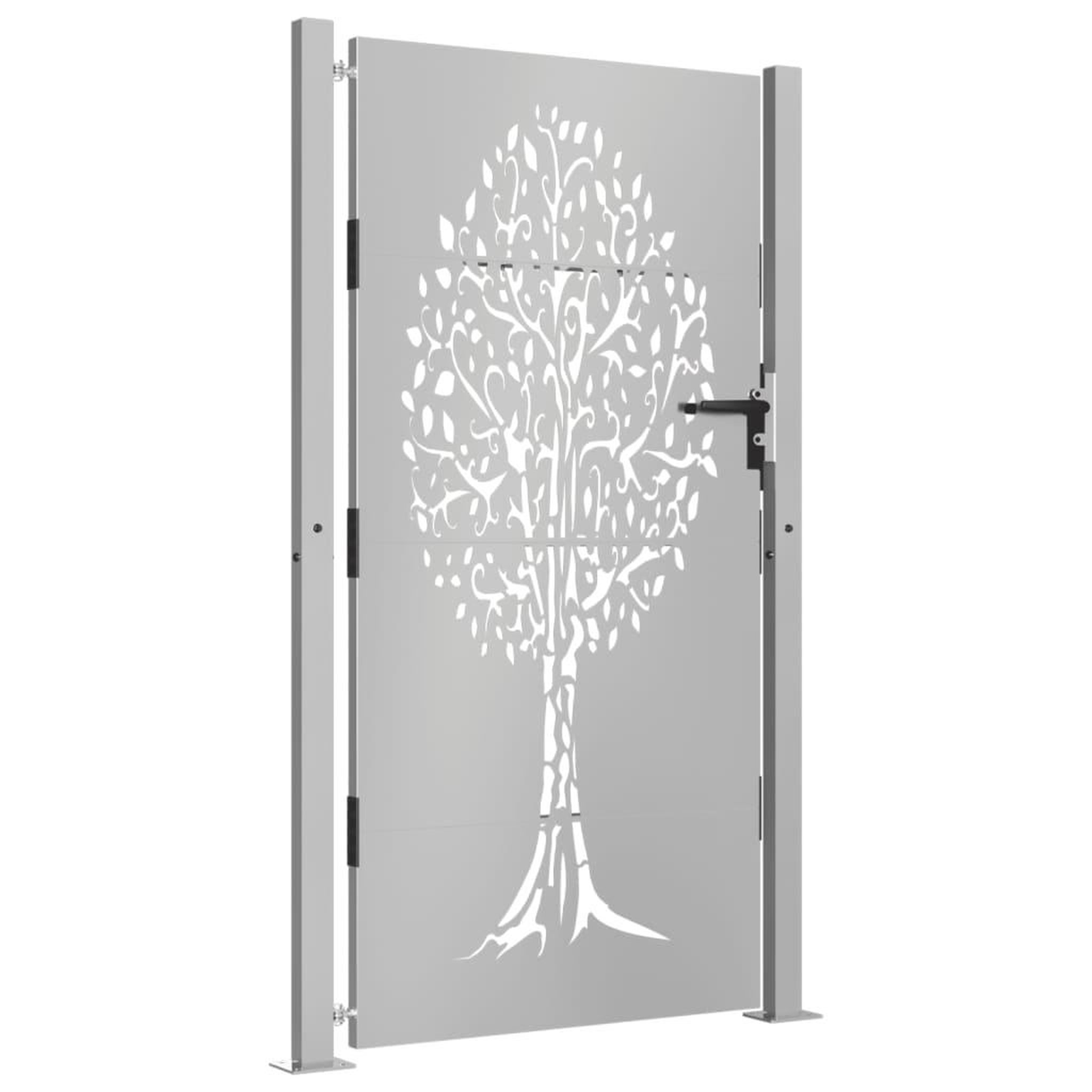 Voir la diapositive 3 : VIDAXL Portail de jardin 105x180 cm acier corten conception de l'arbre