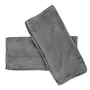 SOLEIL D'OCRE Lot de 2 serviettes d'invité en coton 500 gr/m2 30x40 cm LAGUNE gris, par Soleil d'ocre