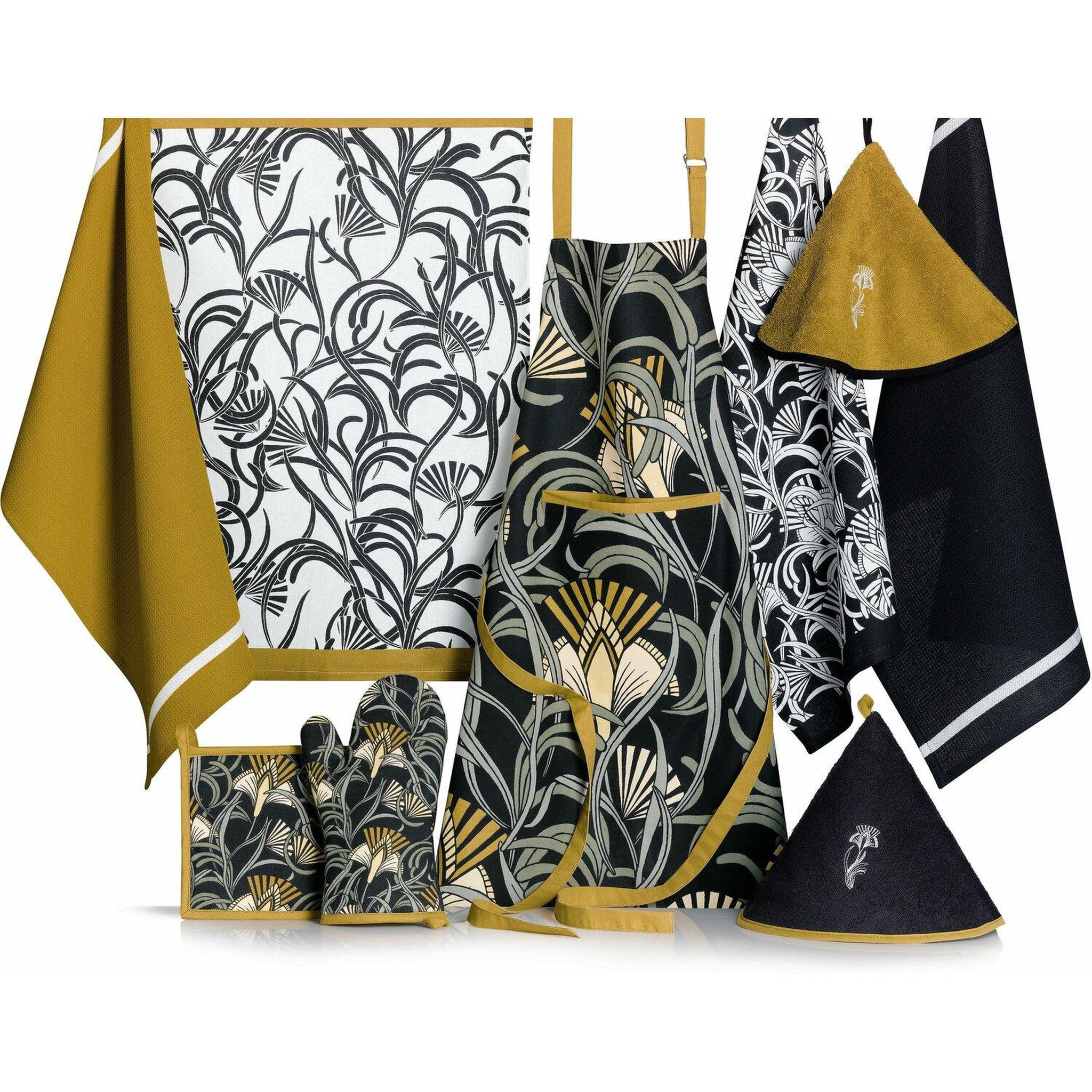 Voir la diapositive 4 : Les Ateliers du Linge Lot de 2 torchons 100% coton liana