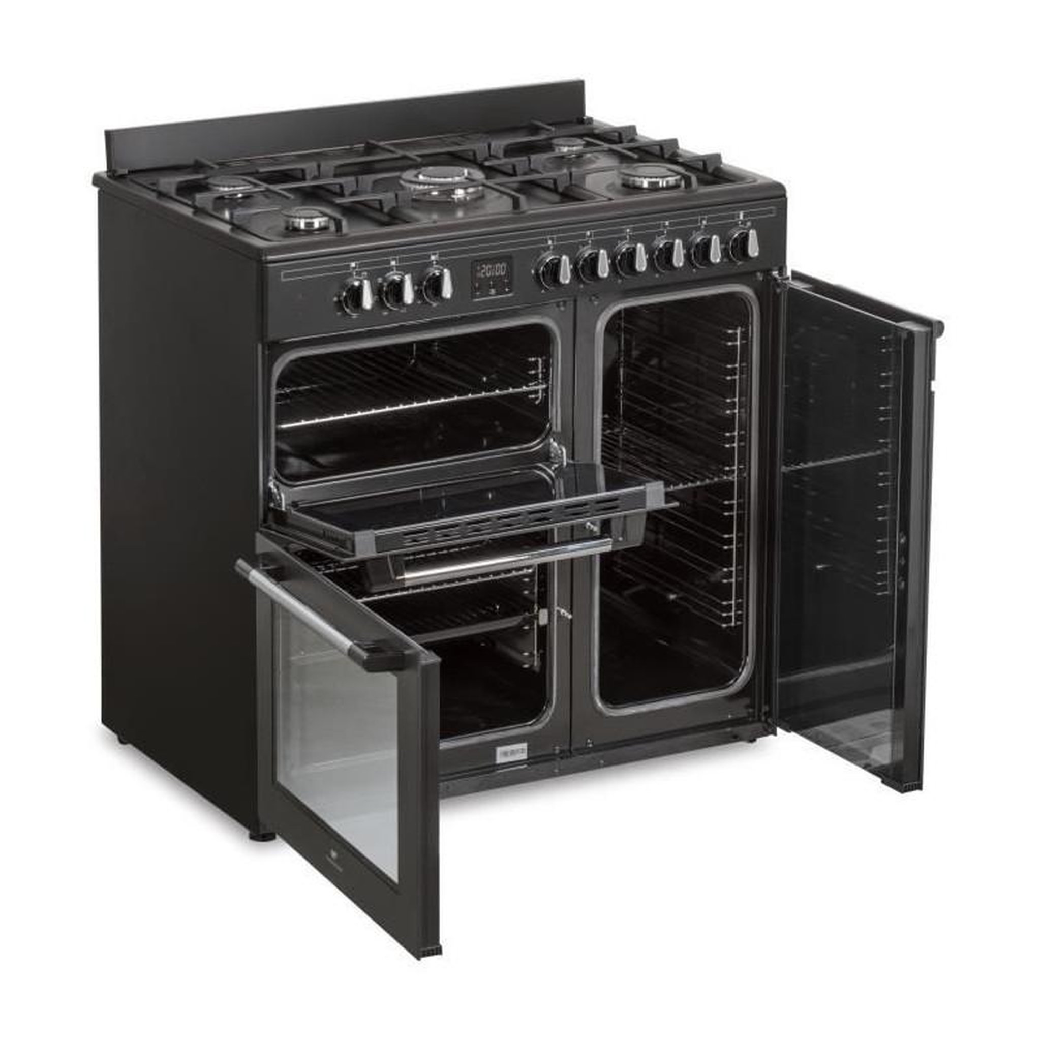 Voir la diapositive 3 : CONTINENTAL EDISON Cuisiniere piano gaz 3 fours electriques CONTINENTAL EDISON CECP903FB
