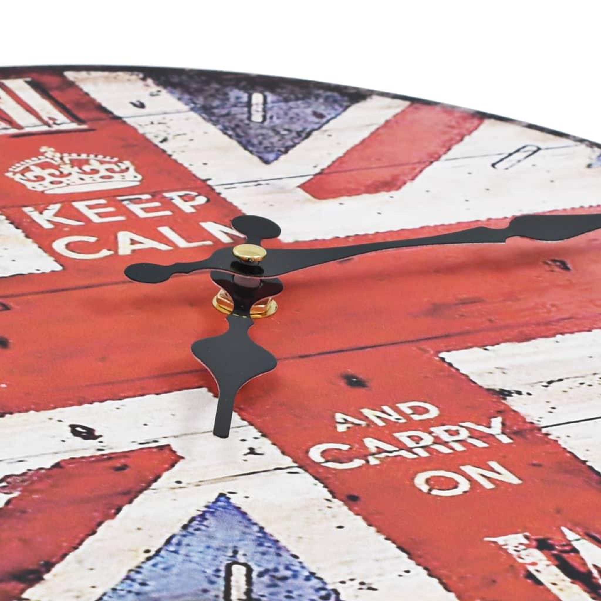 Voir la diapositive 4 : VIDAXL Horloge murale vintage Royaume-Uni 30 cm