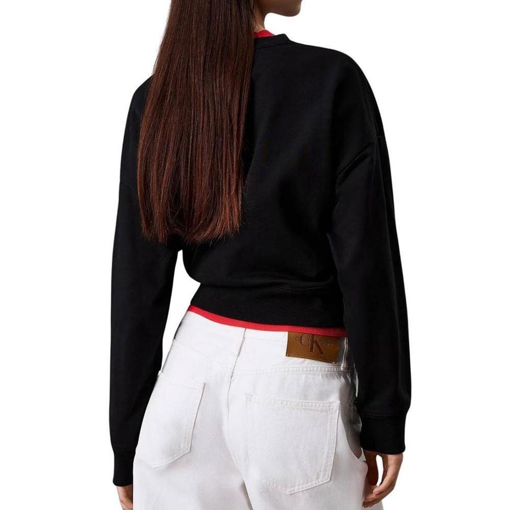 Voir la diapositive 2 : CALVIN KLEIN JEANS Sweat Noir Femme Calvin Klein Jeans LV047B234G