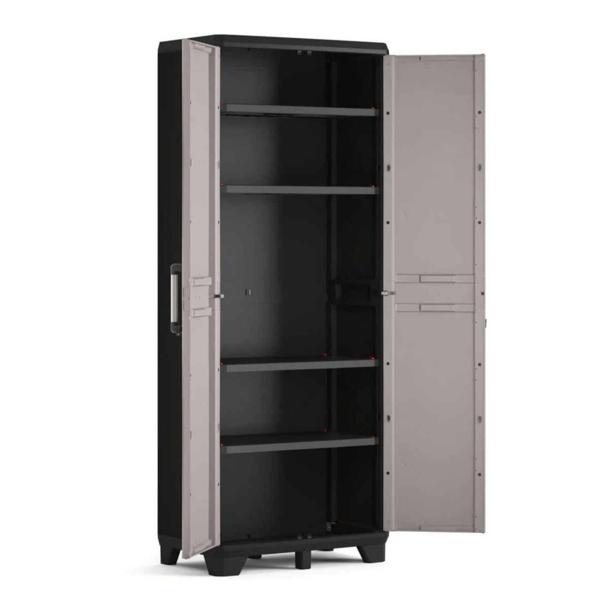 Keter Keter Armoire de rangement avec etageres Pro noir et gris