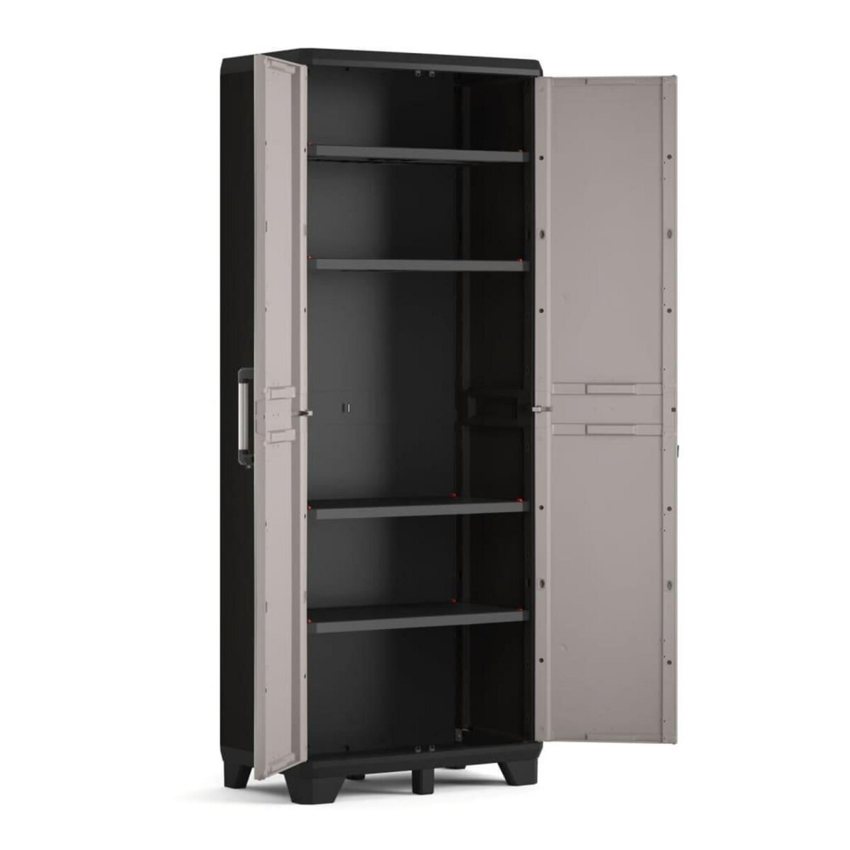 Keter Keter Armoire de rangement avec etageres Pro noir et gris