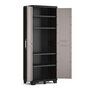 Voir la diapositive 3 : Keter Keter Armoire de rangement avec etageres Pro noir et gris