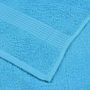 Voir la diapositive 6 : VIDAXL Serviettes de visage 2 pcs turquoise 30x30cm 360g m² 100% coton