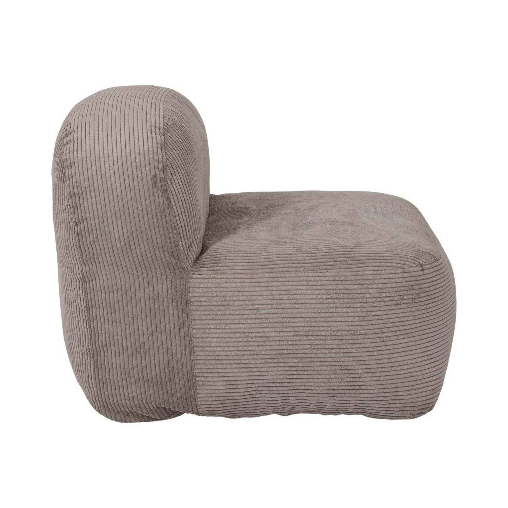 Voir la diapositive 4 : The Home Deco Factory Fauteuil compressé en velours côtelé sans montage BERLIN