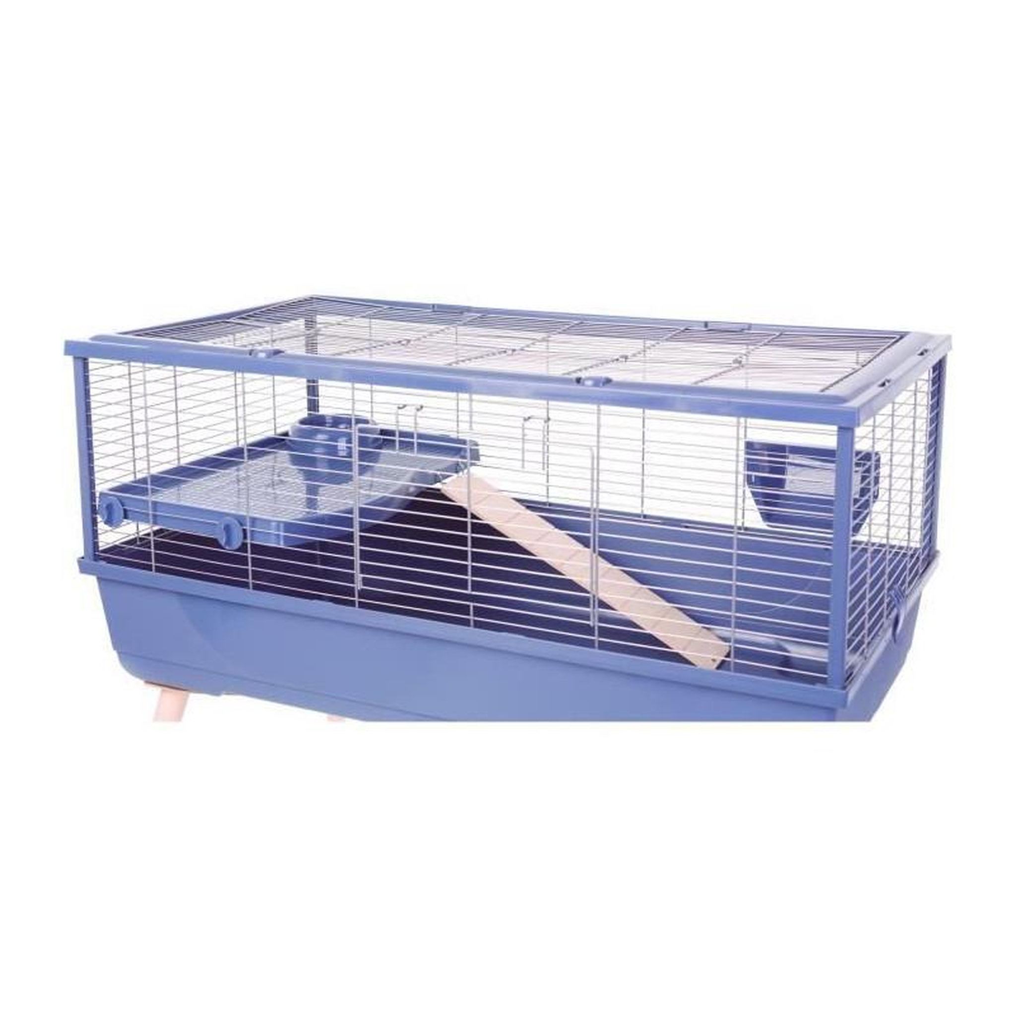 Voir la diapositive 2 : Zolux Cage rongeur surélevée - Zolux - Néolife - Pour cochon d'inde - 99 x 54 x 79 cm - Bleu