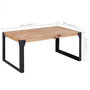 Voir la diapositive 5 : VIDAXL Table basse bois d'acacia massif 100x60x45 cm