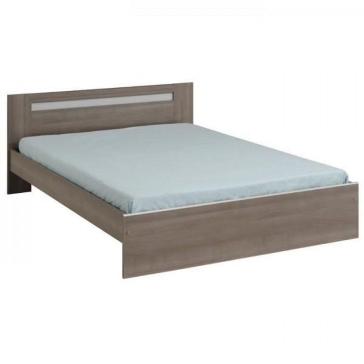 PARISOT PARISOT Chambre complete adulte - Contemporain - Décor noyer silver - l 140 x L 190 cm - YSA