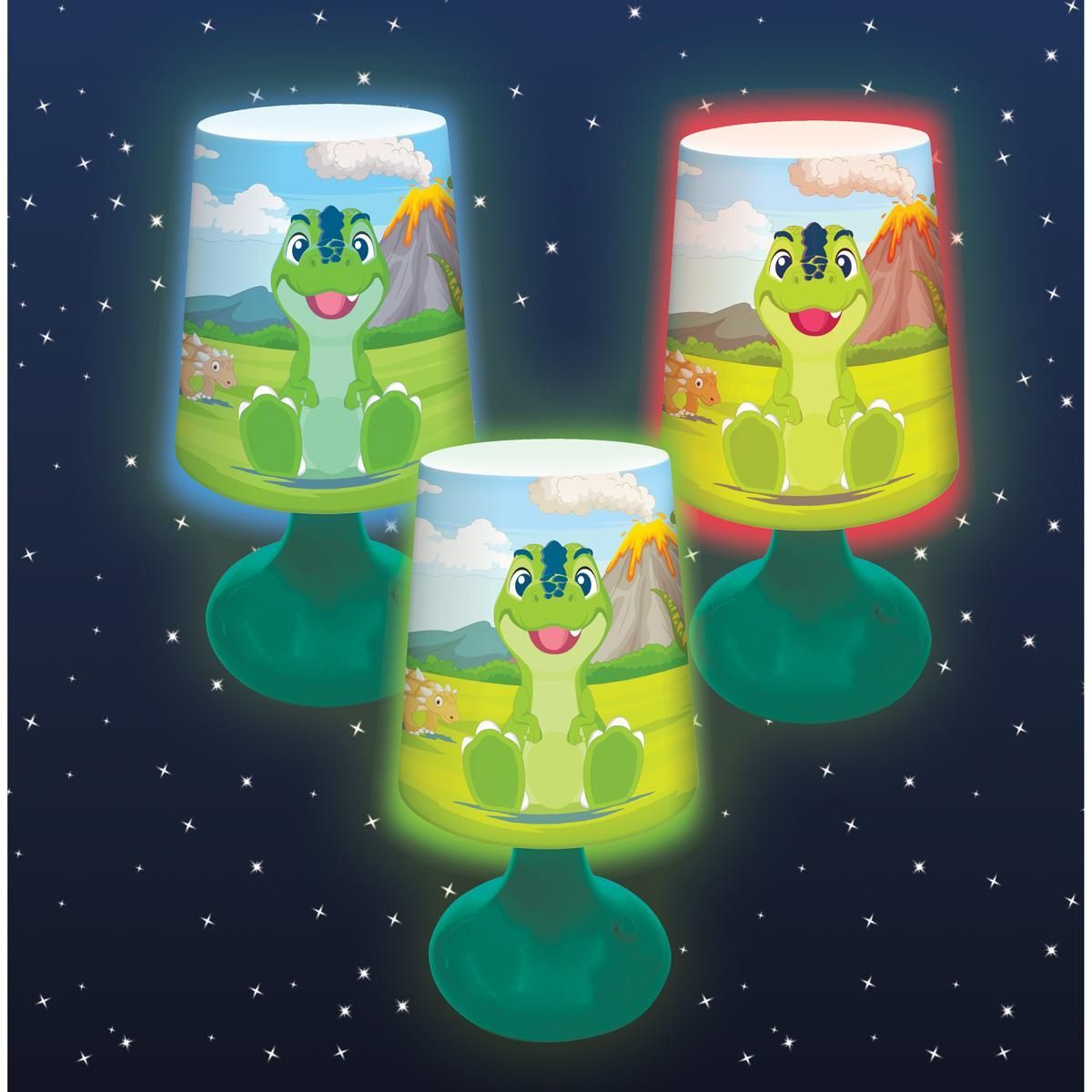 Lexibook Mini lampe de chevet veilleuse sans fil Dinosaure