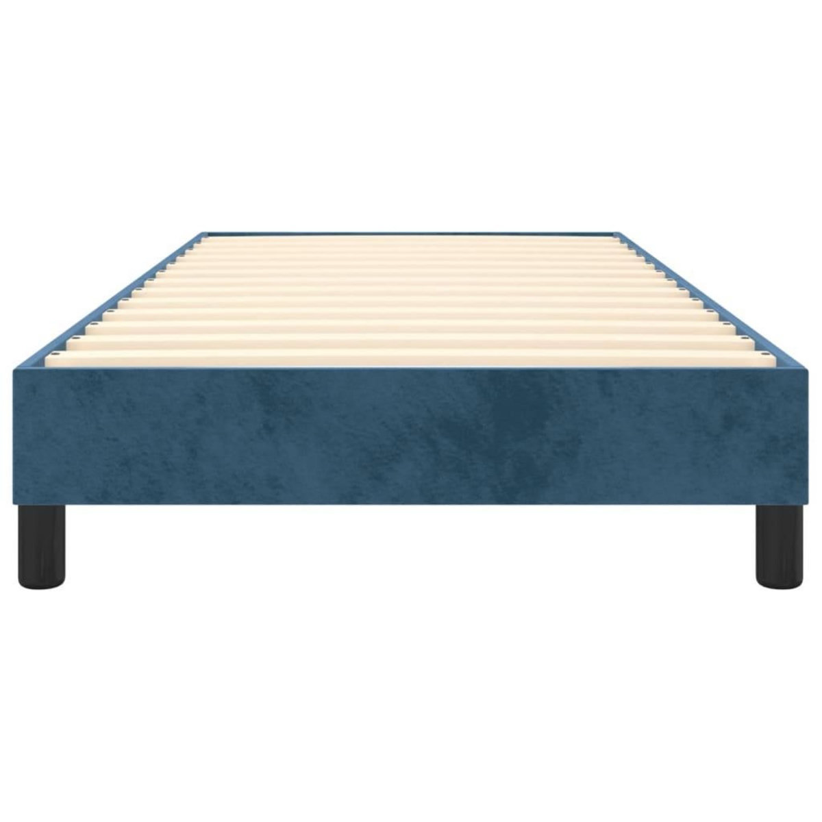 VIDAXL Cadre de lit sans matelas bleu fonce 90x190 cm velours