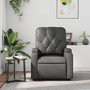 Voir la diapositive 3 : VIDAXL Fauteuil de massage inclinable Gris Similicuir
