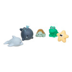 Atmosphera Kids Lot de 5 jouets pour le Bain  Orta  11cm Bleu