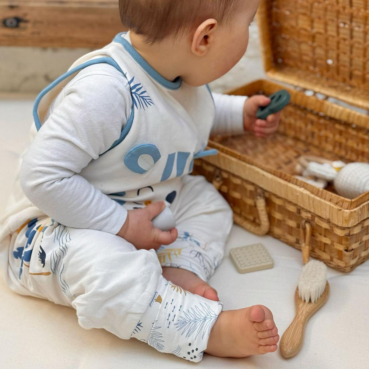 Petit Béguin Turbulette d'été avec pieds retroussables Biscarosse