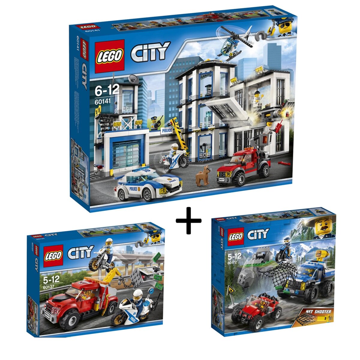 LEGO Lot de 3 boîtes Lego City
