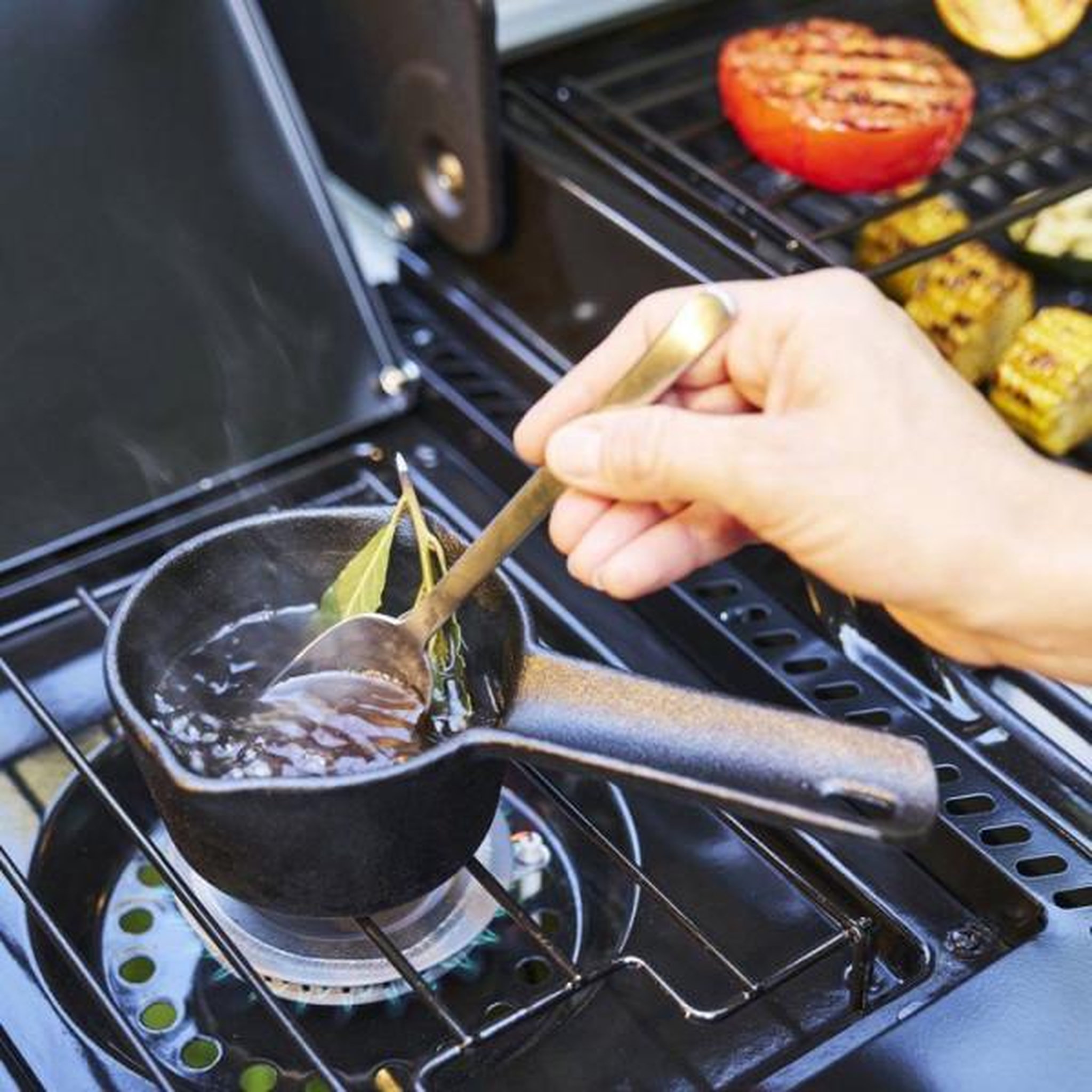 Voir la diapositive 6 : CHAR BROIL Barbecue gaz essential 3g, sur chariot, 4 brûleurs dont 1 latéral, surface de cuisson 64 x 45 cm