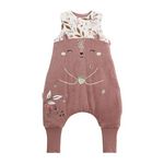 Petit Béguin Turbulette d'hiver en velours avec pieds retroussables Sora. Coloris disponibles : Violet