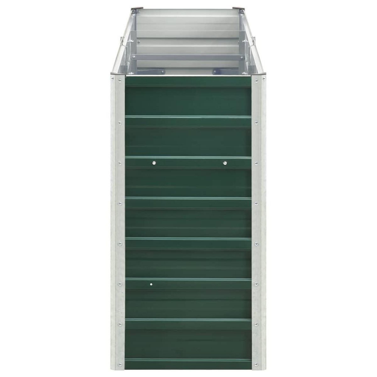 VIDAXL Lit sureleve de jardin Acier galvanise 240x40x77 cm Vert