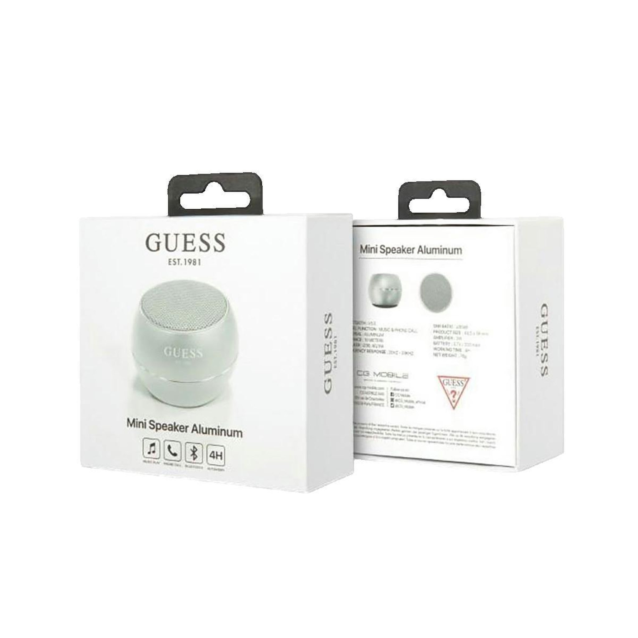Voir la diapositive 2 : GUESS Haut-parleur sans fil Guess Mini Guess Bluetooth gris