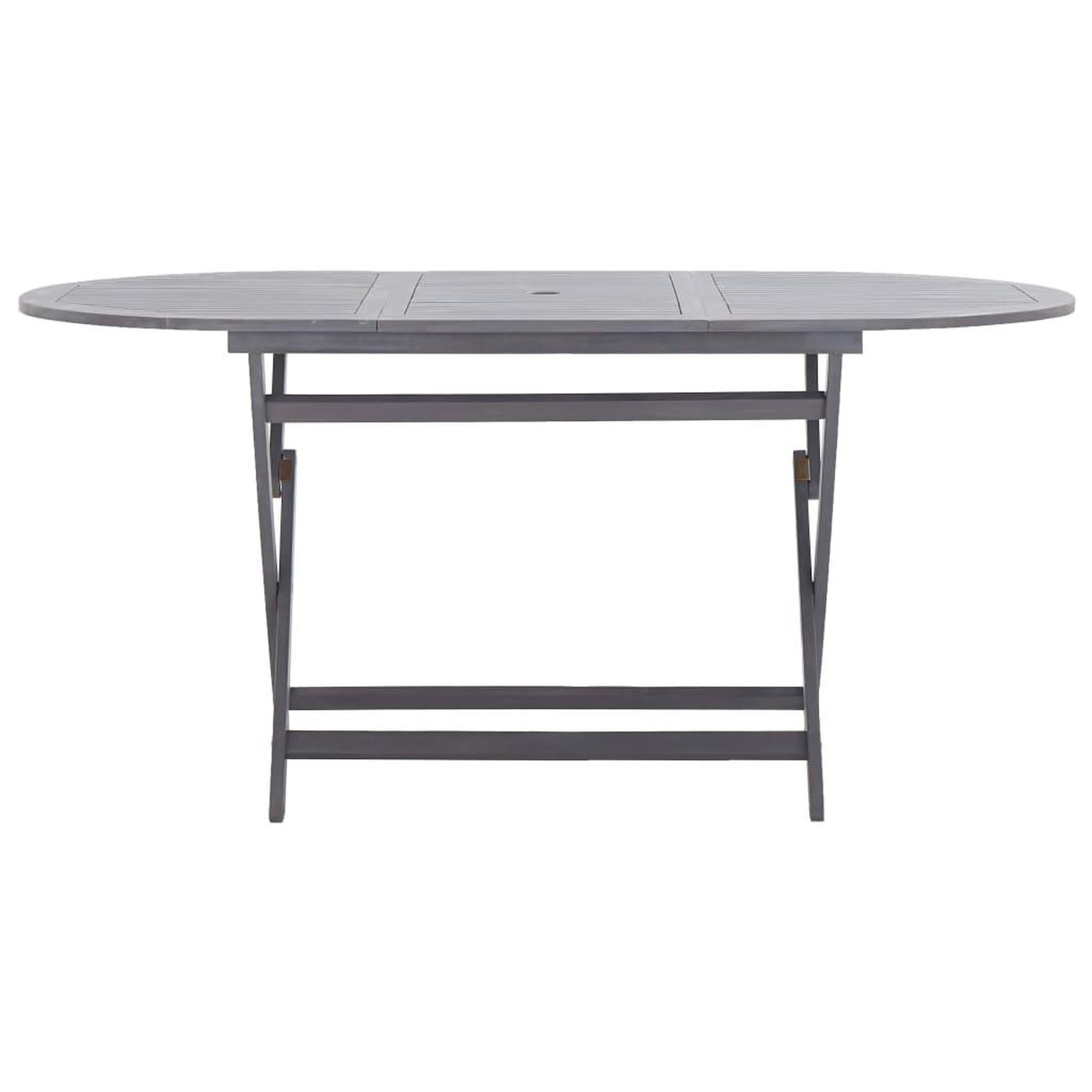 Voir la diapositive 3 : VIDAXL Ensemble a manger de jardin 9 pcs Bois d'acacia massif Gris