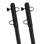 Voir la diapositive 4 : ID MARKET Lot de 2 mâts de fixation réglables pour voile d'ombrage H.220 CM poteaux et bases acier