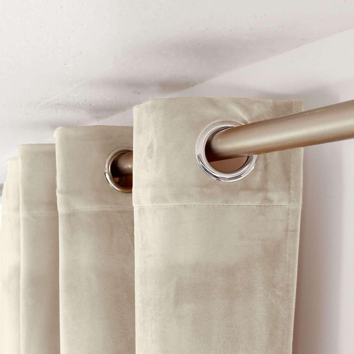 TOILINUX Rideau en velours Heaven