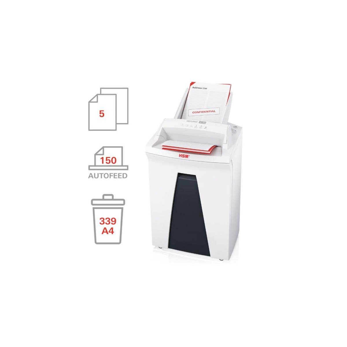 Hsm Destructeur de documents 6-7 feuilles coupes particules 1,9x15mm - 2082111