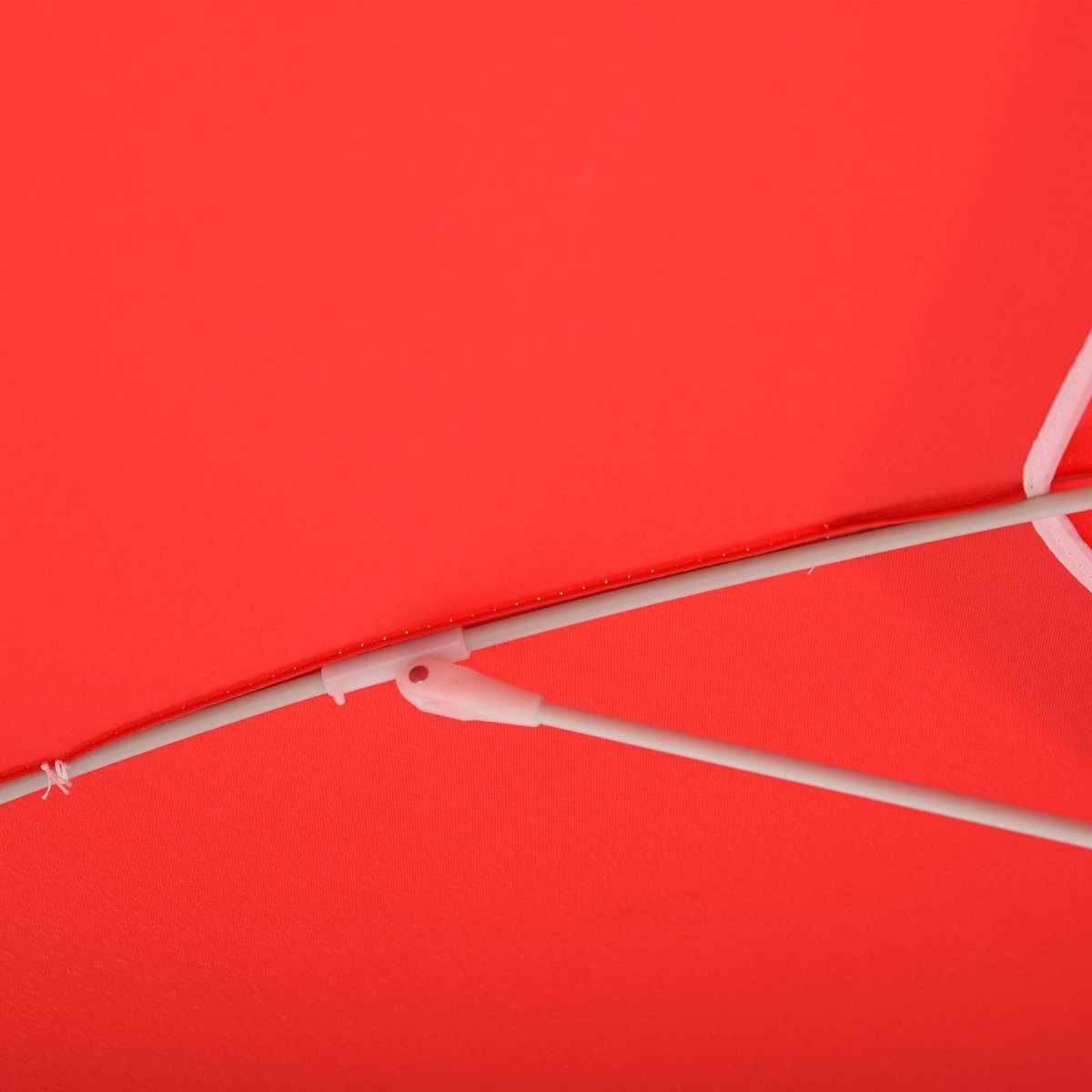 OUTSUNNY Parasol inclinable octogonal Ø 190 cm tissu polyester haute densité anti-UV hauteur réglable mât alu sac de transport inclus rouge