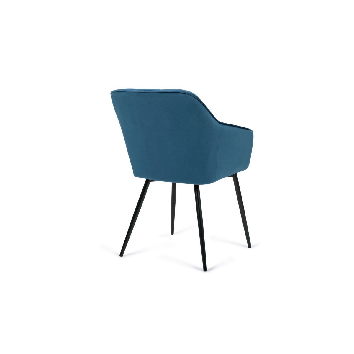 Lot de 2 fauteuils en velours pieds métal LINDA