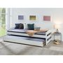 Voir la diapositive 4 : Paris Prix Lit Modulable en Bois  Octar  90x200cm Blanc