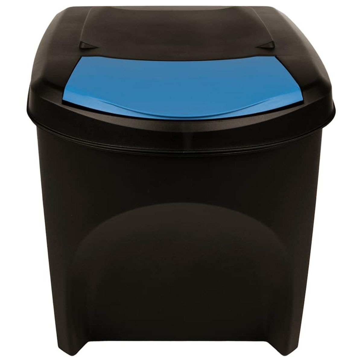 VIDAXL Poubelles empilables 3 pcs Anthracite 75 L