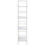 VIDAXL Bibliotheque a 4 niveaux blanc 60x27,6x124,5 cm bois ingenierie