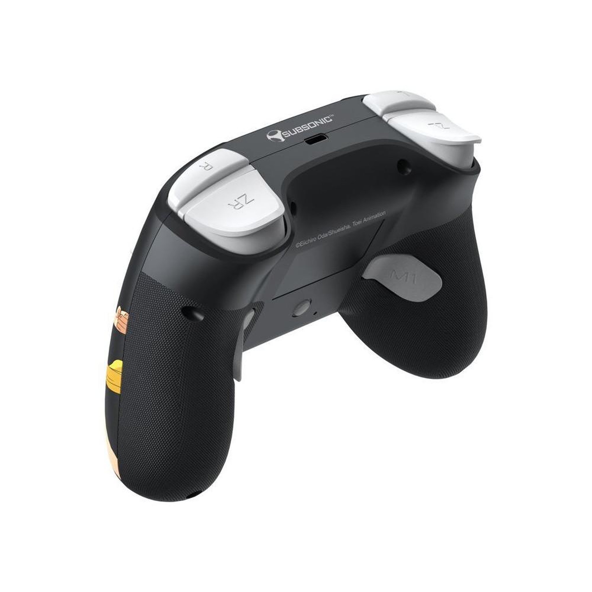 Voir la diapositive 5 : Subsonic Manette sans fil Bluetooth Switch One Piece Luffy Fishman noire, LEDs programmables, gyroscope 6 axes, boutons arrière M1/M2
