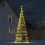 VIDAXL Sapin de Noël à LED 1544 LED blanc chaud 500 cm