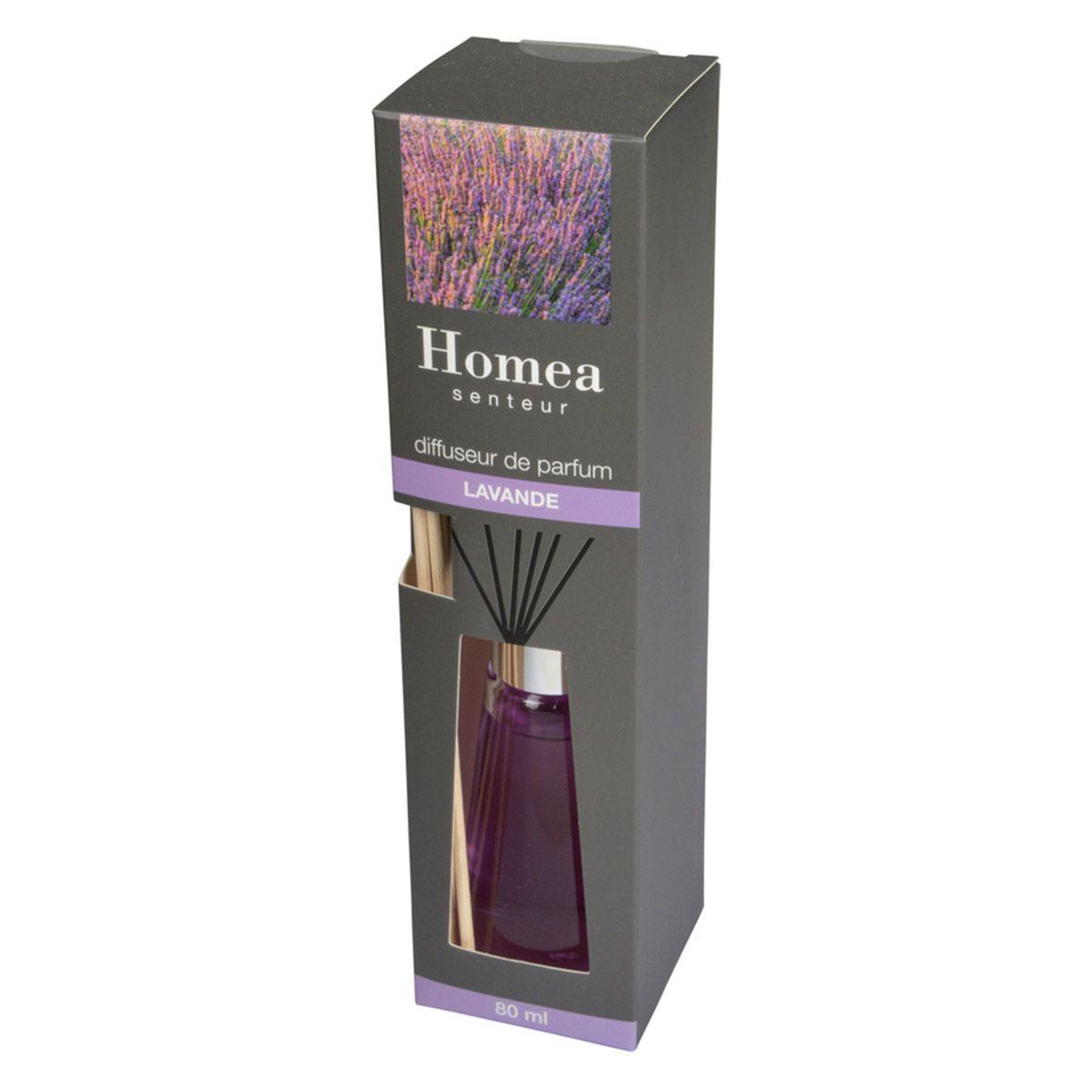 Voir la diapositive 2 : HOMEA Diffuseur de Parfum  Flacon  80ml Lavande