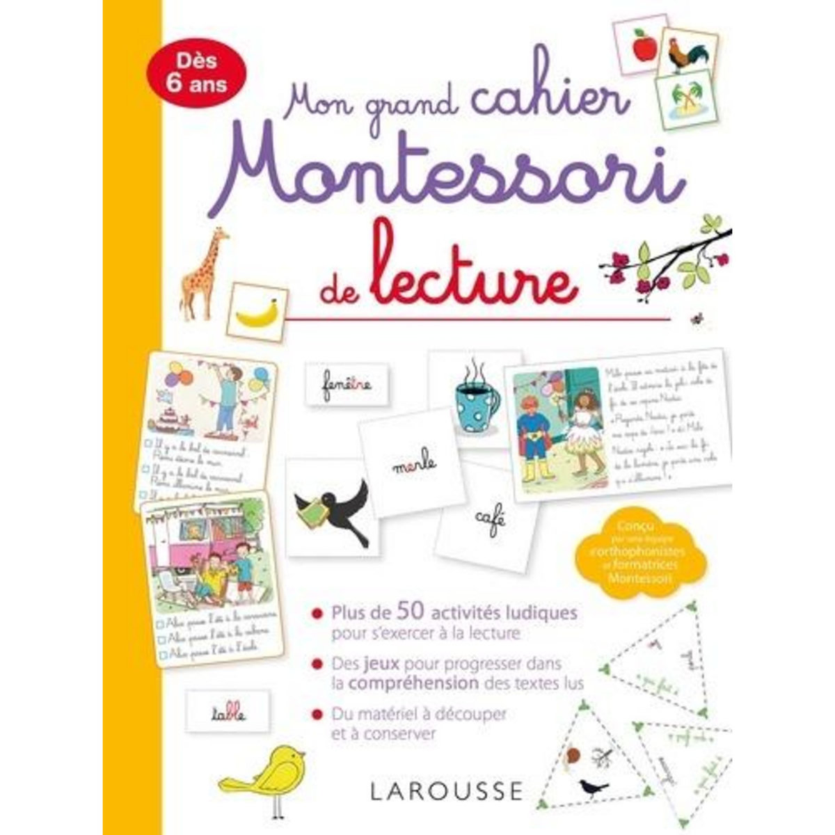 MON GRAND CAHIER MONTESSORI DE LECTURE, Galon Anaïs