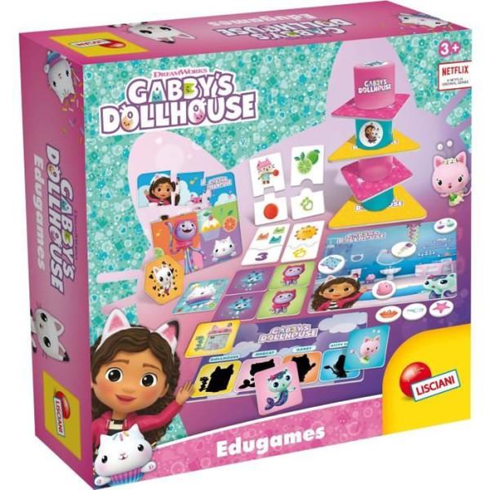 LISCIANI GIOCHI Collection éducative - LISCIANI - Gabby's Dollhouse - Jeux variés - Logique et imagination - Theme maison de poupée