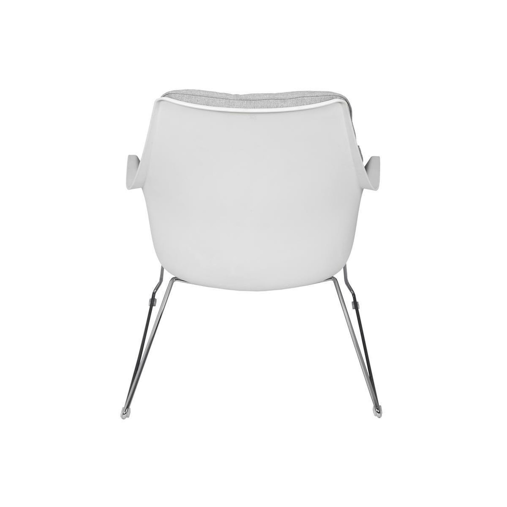 Voir la diapositive 4 : The Home Deco Factory Fauteuil en tissu design  mora  93cm gris