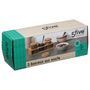Voir la diapositive 5 : FIVE Lot de 3 Bocaux en Verre  Bambou  0,47L Naturel
