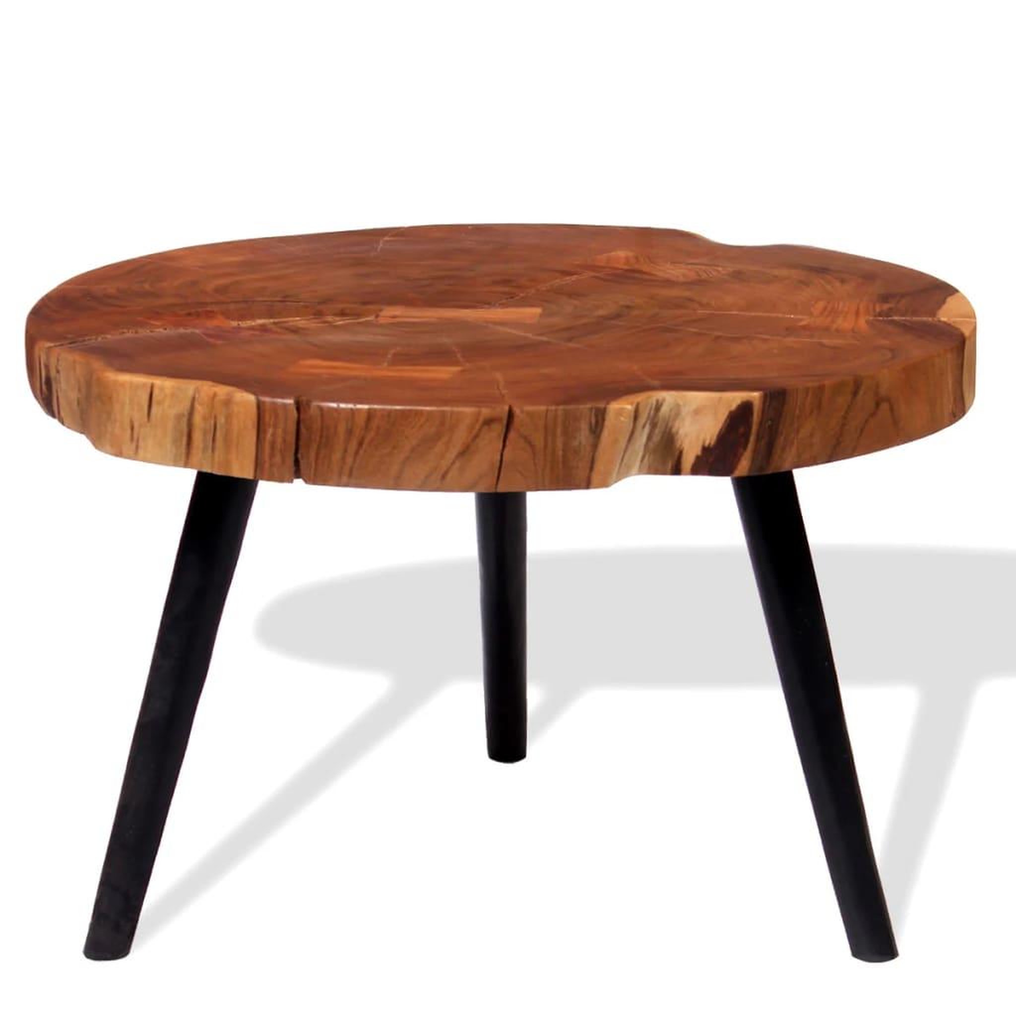 Voir la diapositive 1 : VIDAXL Table basse Bois d'acacia massif (55-60)x40 cm