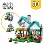LEGO Creator 31139 - La maison accueillante Kit de Construction de Maquettes avec 3 Habitations Différentes