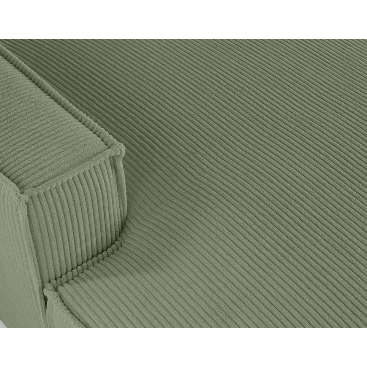 LISA DESIGN Spiaggia - canapé d'angle gauche - forme arrondie - 5 places - en velours côtelé